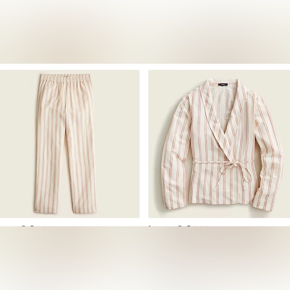 NWT! J. Crew Large Wrap Top and Matching Pants in Size 16 - Picture 1 of 10